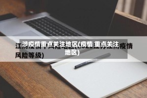 涉疫情重点关注地区(疫情 重点关注地区)