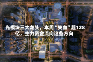 光模块三大龙头，本周“失血”超128亿，主力资金流向这些方向