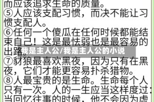 我是主人公/我是主人公的小说