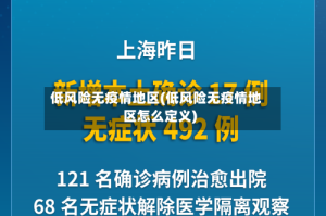 低风险无疫情地区(低风险无疫情地区怎么定义)