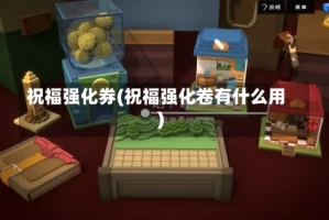祝福强化券(祝福强化卷有什么用)