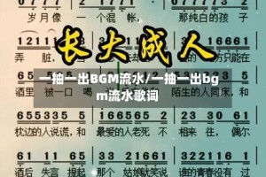 一抽一出BGM流水/一抽一出bgm流水歌词