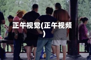 正午视觉(正午视频)