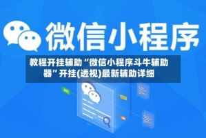 教程开挂辅助“微信小程序斗牛辅助器”开挂(透视)最新辅助详细