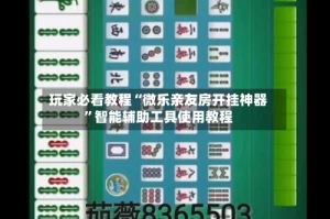 玩家必看教程“微乐亲友房开挂神器”智能辅助工具使用教程