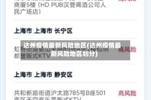 达州疫情最新风险地区(达州疫情最新风险地区划分)