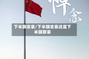 下半旗志哀/下半旗志哀还是下半旗致哀