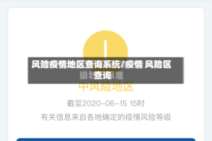 风险疫情地区查询系统/疫情 风险区 查询