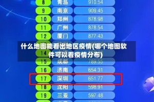 什么地图能看出地区疫情(哪个地图软件可以看疫情分布)