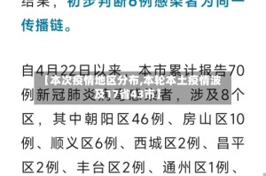 【本次疫情地区分布,本轮本土疫情波及17省43市】