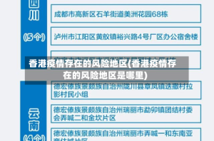香港疫情存在的风险地区(香港疫情存在的风险地区是哪里)