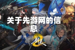 关于先游网的信息