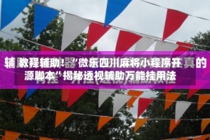 教程辅助！“微乐四川麻将小程序开源脚本”揭秘透视辅助万能挂用法