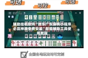 辅助挂机软件“微乐广东麻将小程序必赢神器免费安装”智能辅助工具使用教程