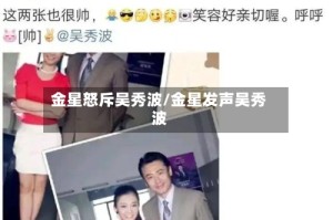 金星怒斥吴秀波/金星发声吴秀波