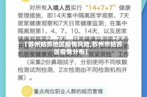 【苏州姑苏地区疫情风险,苏州市姑苏区疫情分布】