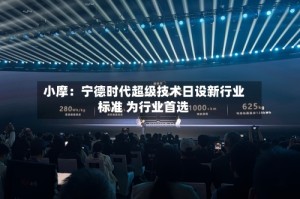 小摩：宁德时代超级技术日设新行业标准 为行业首选