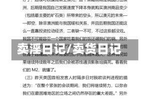 卖淫日记/卖货日记