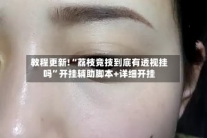 教程更新!“荔枝竞技到底有透视挂吗”开挂辅助脚本+详细开挂