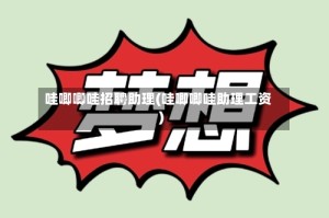 哇唧唧哇招聘助理(哇唧唧哇助理工资)