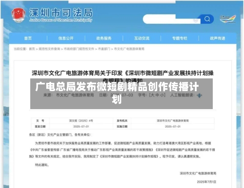 广电总局发布微短剧精品创作传播计划-第1张图片