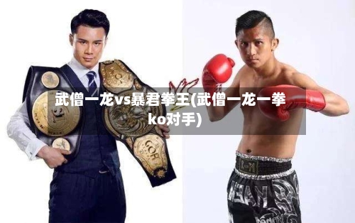 武僧一龙vs暴君拳王(武僧一龙一拳ko对手)-第1张图片