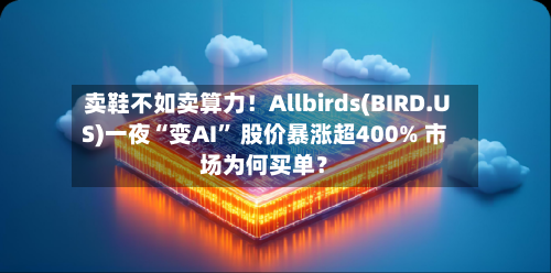 卖鞋不如卖算力！Allbirds(BIRD.US)一夜“变AI” 股价暴涨超400% 市场为何买单？-第1张图片
