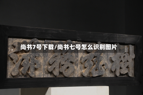 尚书7号下载/尚书七号怎么识别图片-第2张图片