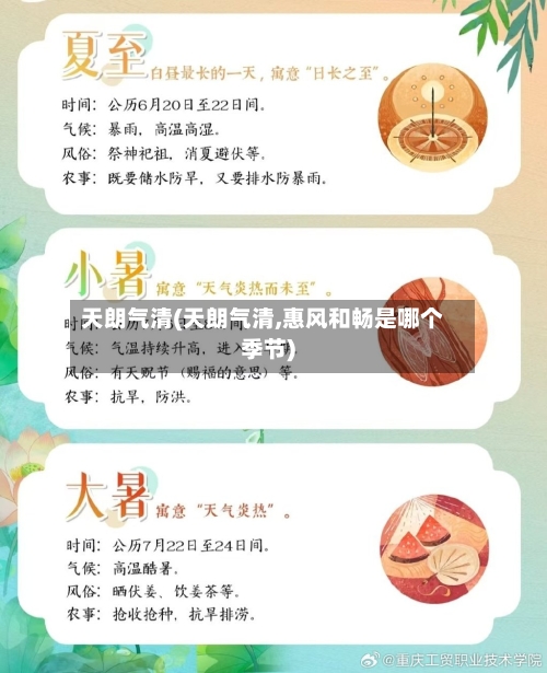 天朗气清(天朗气清,惠风和畅是哪个季节)-第1张图片