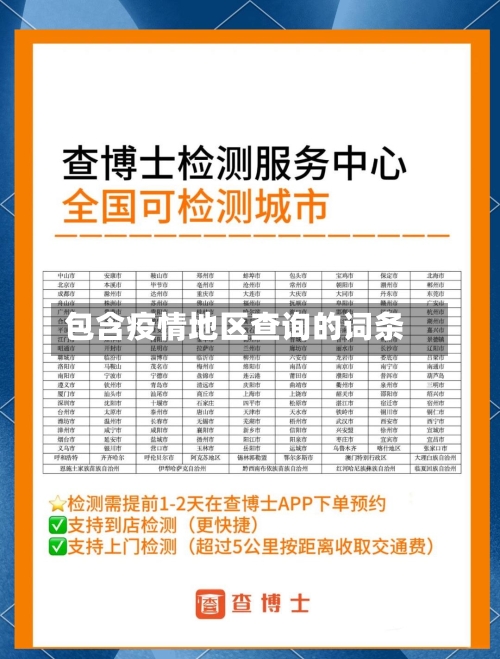包含疫情地区查询的词条-第3张图片
