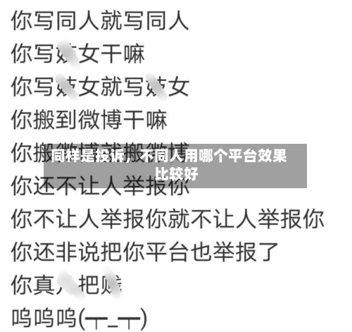 同样是投诉，不同人用哪个平台效果比较好-第2张图片