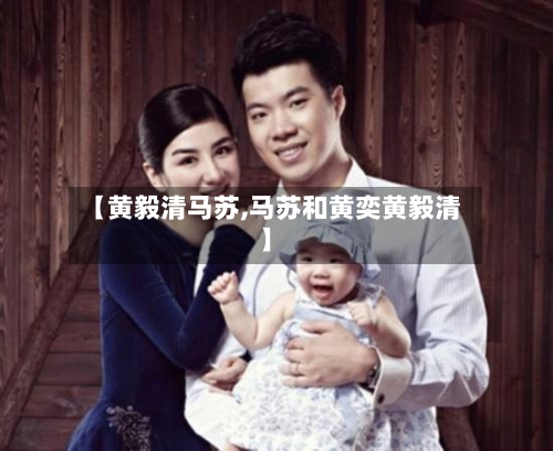 【黄毅清马苏,马苏和黄奕黄毅清】-第1张图片