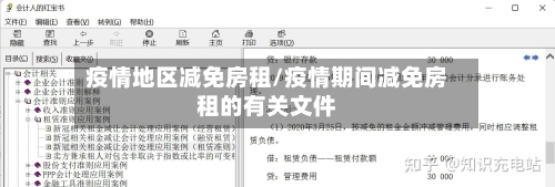 疫情地区减免房租/疫情期间减免房租的有关文件-第1张图片