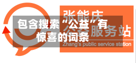 包含搜索“公益”有惊喜的词条-第2张图片
