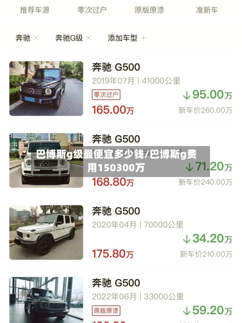 巴博斯g级最便宜多少钱/巴博斯g费用150300万-第3张图片