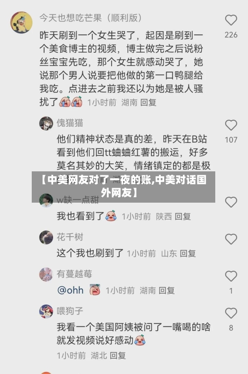【中美网友对了一夜的账,中美对话国外网友】-第3张图片