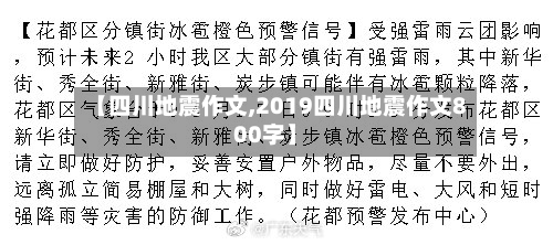 【四川地震作文,2019四川地震作文800字】-第2张图片