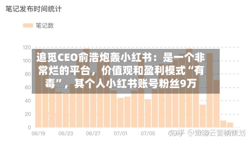 追觅CEO俞浩炮轰小红书：是一个非常烂的平台，价值观和盈利模式“有毒”	，其个人小红书账号粉丝9万-第2张图片