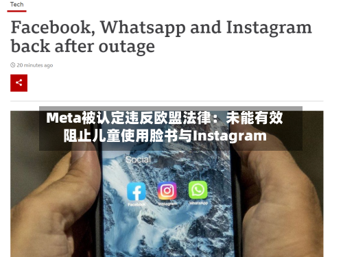 Meta被认定违反欧盟法律：未能有效阻止儿童使用脸书与Instagram-第2张图片