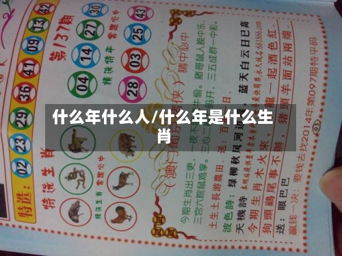什么年什么人/什么年是什么生肖-第3张图片