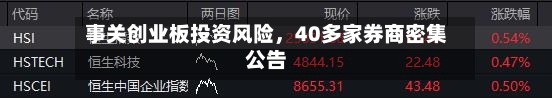 事关创业板投资风险，40多家券商密集公告-第1张图片