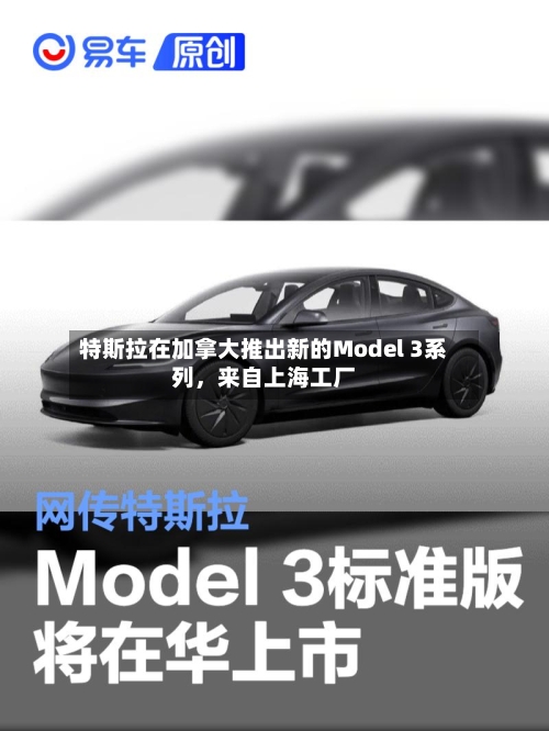 特斯拉在加拿大推出新的Model 3系列	，来自上海工厂-第1张图片