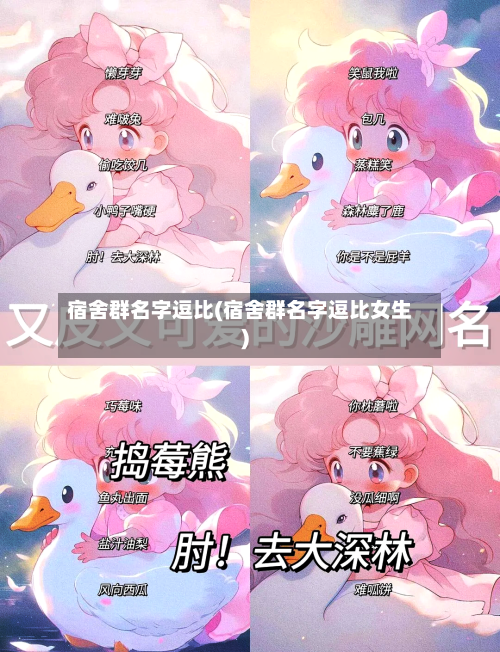 宿舍群名字逗比(宿舍群名字逗比女生)-第1张图片