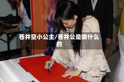 苍井空小公主/苍井公是做什么的-第2张图片