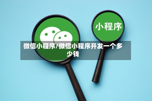 微信小程序/微信小程序开发一个多少钱-第3张图片
