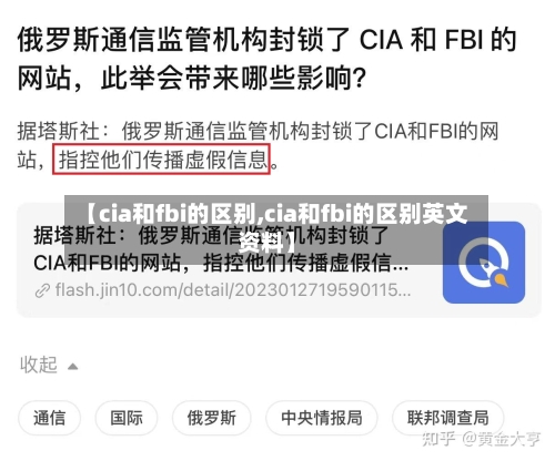 【cia和fbi的区别,cia和fbi的区别英文资料】-第3张图片