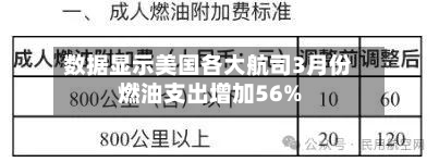 数据显示美国各大航司3月份燃油支出增加56%-第1张图片