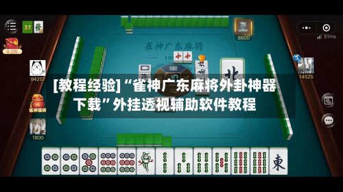[教程经验]“雀神广东麻将外卦神器下载”外挂透视辅助软件教程-第2张图片