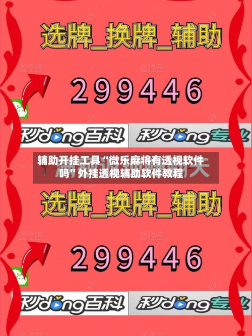 辅助开挂工具“微乐麻将有透视软件吗”外挂透视辅助软件教程-第3张图片