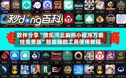 软件分享“微乐河北麻将小程序万能挂免费版”智能辅助工具使用教程-第3张图片